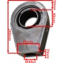 UCHO SIŁOWNIKA KT2 160 ŁOŻYSKO GE-80 80 mm M48x2